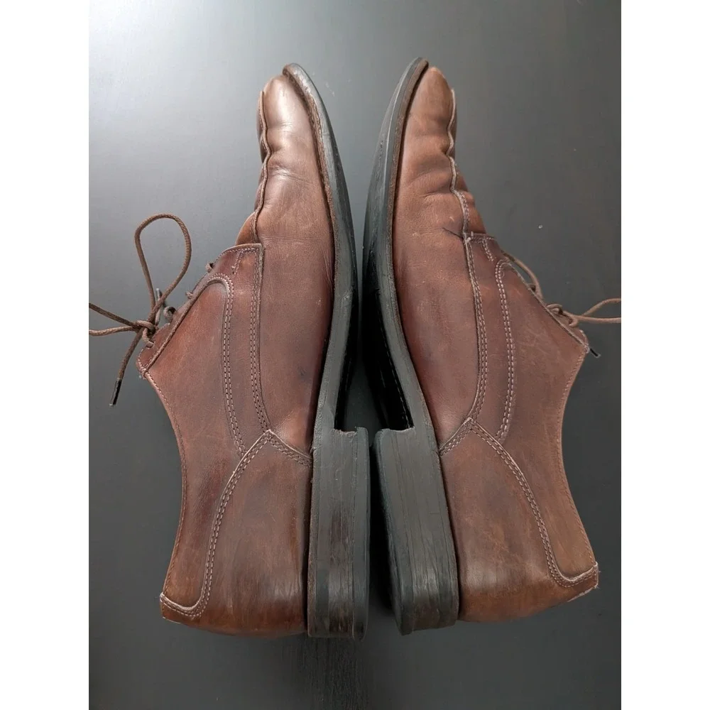 Allen Edmonds Montgomery Leather Dress Shoes Men's Walnut Brown‎ Lace Up Size 10